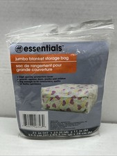 JUMBO BLANKET STORAGE BAGS Clear Plastic Zipper 1 Bags/Pk, Light Duty