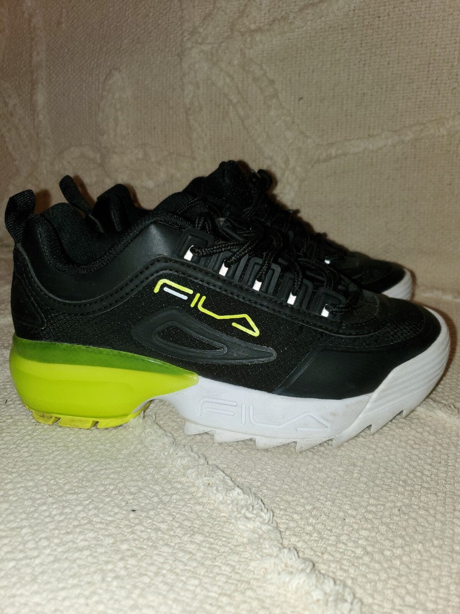 FILA sneakers Sz DiSRUPTOR PREMIUM PLATFORM SHOE NEON green