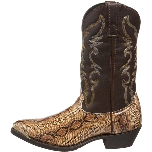 Modische Western Cowboy Cowboystiefel Mit Runder Zehenpartie Für Herren Stiefel - Bild 5 von 15