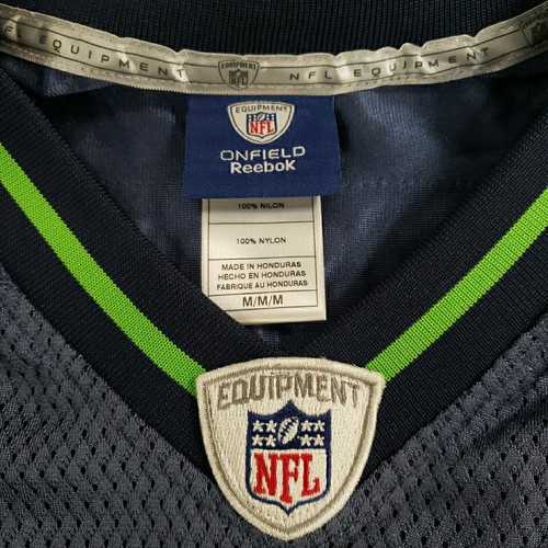 Seattle Seahawks Blank Reebok NFL Jersey Adult Medium Blue "ARCHER" on Back - Picture 3 of 8