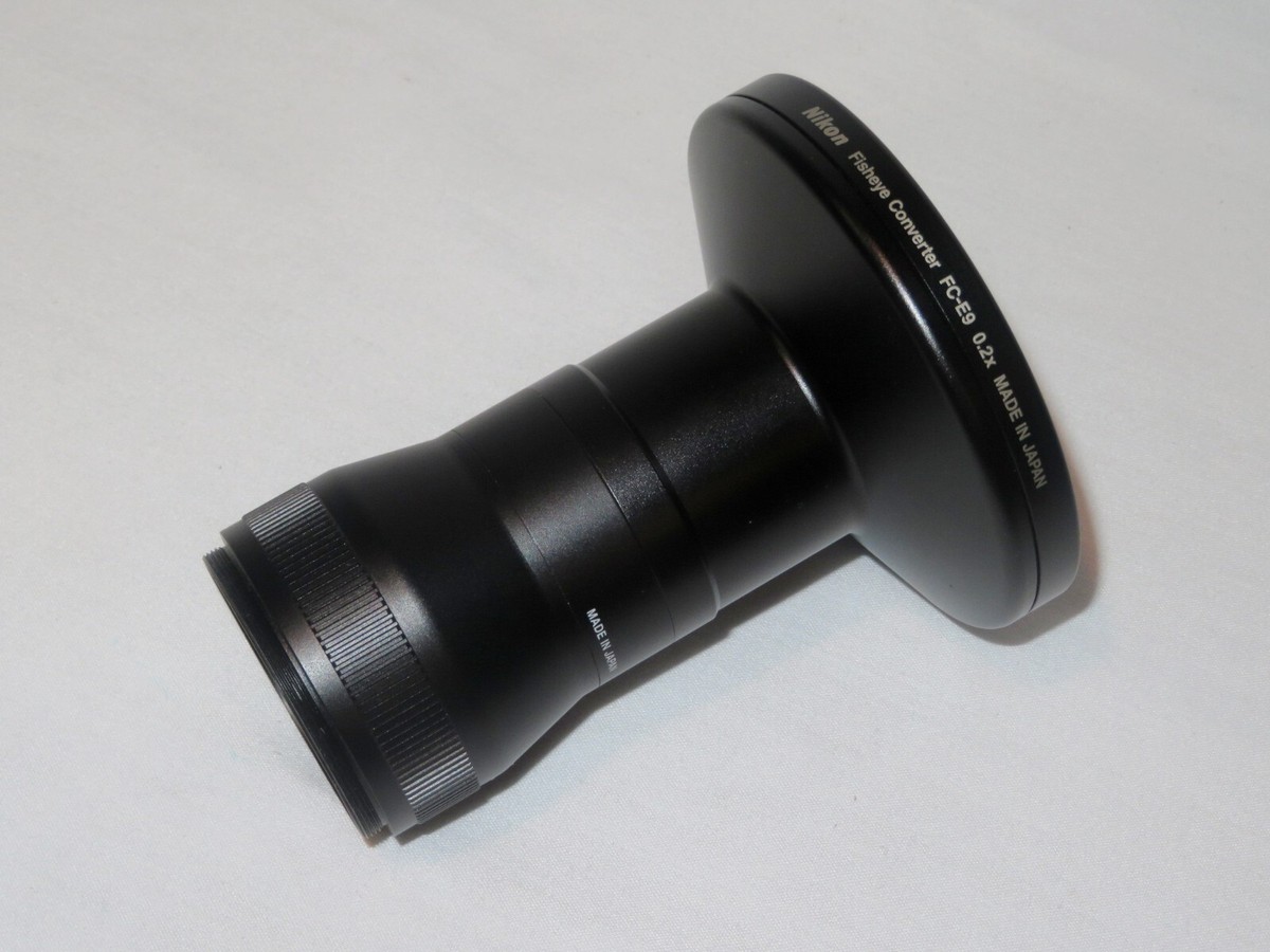 Nikon Fisheye Converter FC-E9 0.2x w/46-52mm UR-E12 Step down Ring 