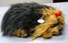 Adorable Perfect Petzzz Yorkie sleeping Dog, Battery Operated-Breathes-Works