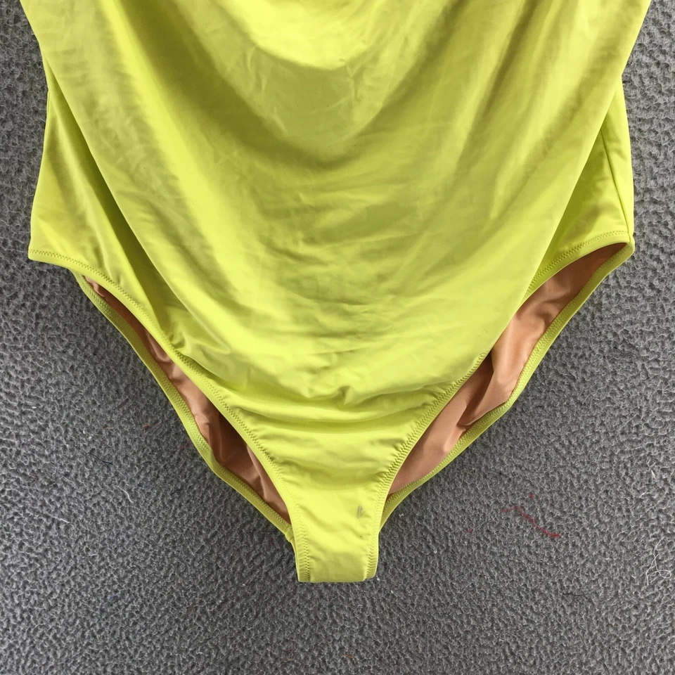 Traje de baño de una pieza con correa floral Re-Imagined by J.Crew para mujer 24 amarillo acolchado NUEVO Foto 4 de 4