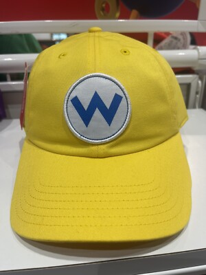 Nintendo New York WARIO W Logo Hat Cap Nintendo World Mario Luigi Peach Toad