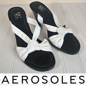 aerosoles white sandals