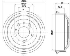 Mintex MBD037 Brake Drum