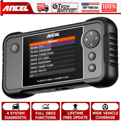 ANCEL FX2000 Car OBD2 Scanner Diagnostic Tool ABS SRS Engine Chec Transmission