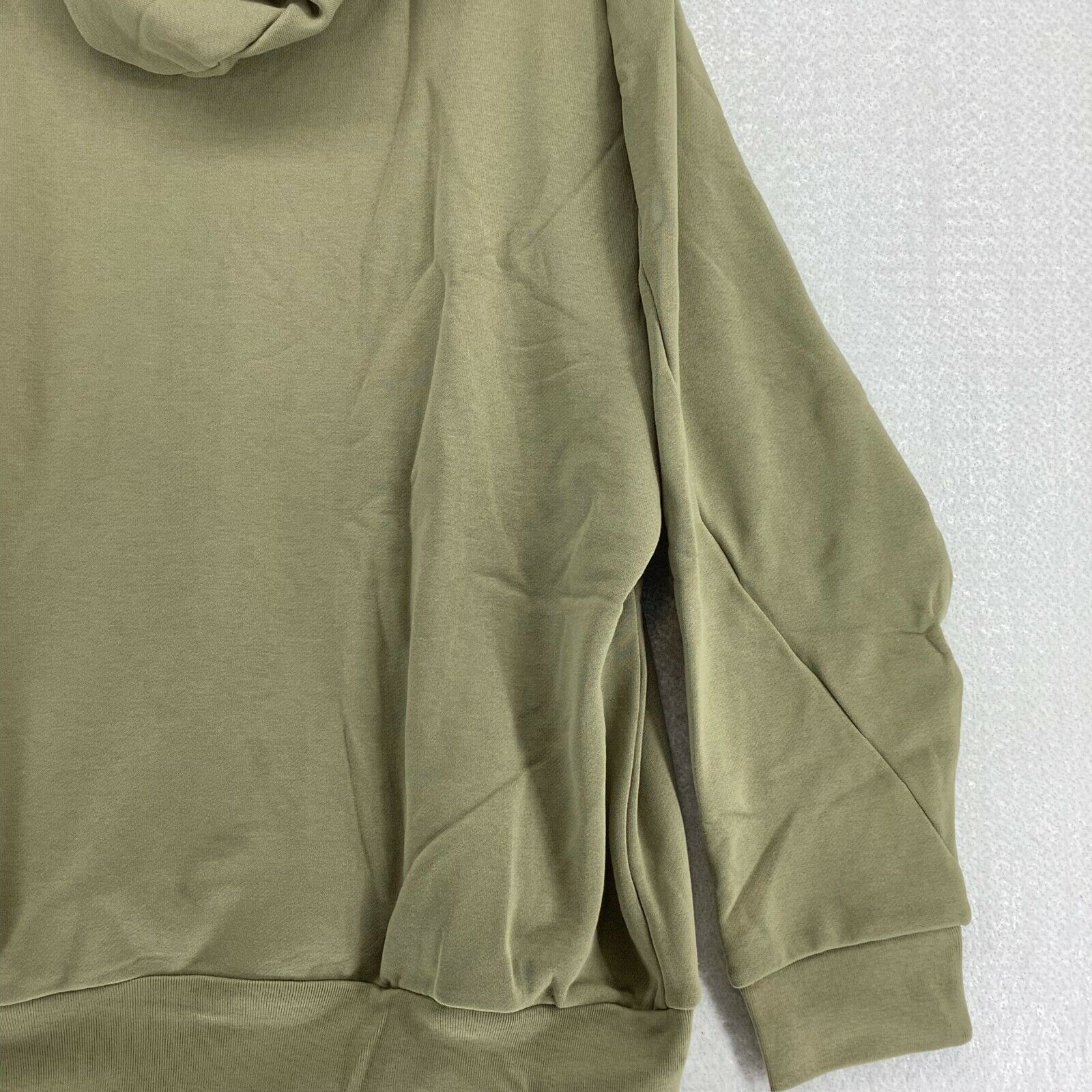 Adidas Men's Fleece Hooded Logo Graphic Orbit Green Pullover Sweatshirt ...