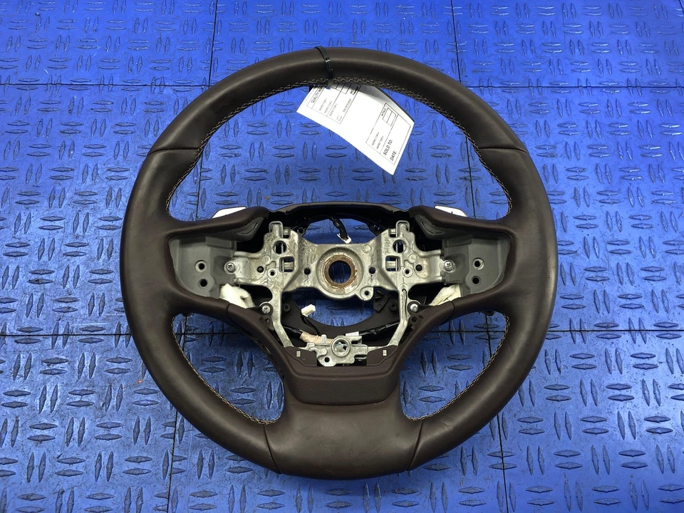 2018-2019 LEXUS LS500 BROWN LEATHER STEERING WHEEL OEM *FLOOD RECOVERY* - Image 4 of 4