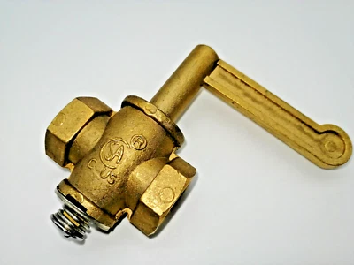 Chinese Wok Range Burner Gas Valve Replacement *(Brass *3/8" NPT Inlet & Outlet)