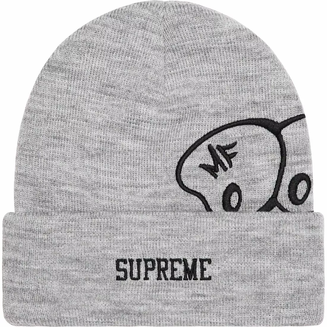 Bonnet Supreme MF Doom, gris, OS en main prêt à être expédié