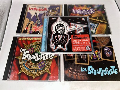 LOS STRAITJACKETS Super Sonic Guitars In 3-D Damas Y Caballeros Viva Velvet MORE