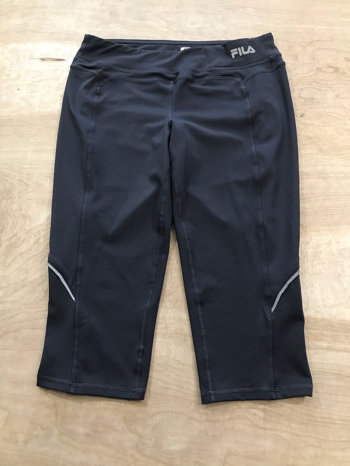 FILA Sport Performance Leggings Donna Crop Capri Grigio Taglia S