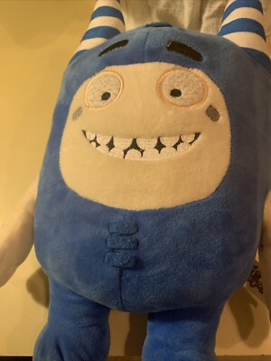 Oddbods Cartoon Stuffed Plush Toy Soft Blue Pogo 13'' Used VGUC 