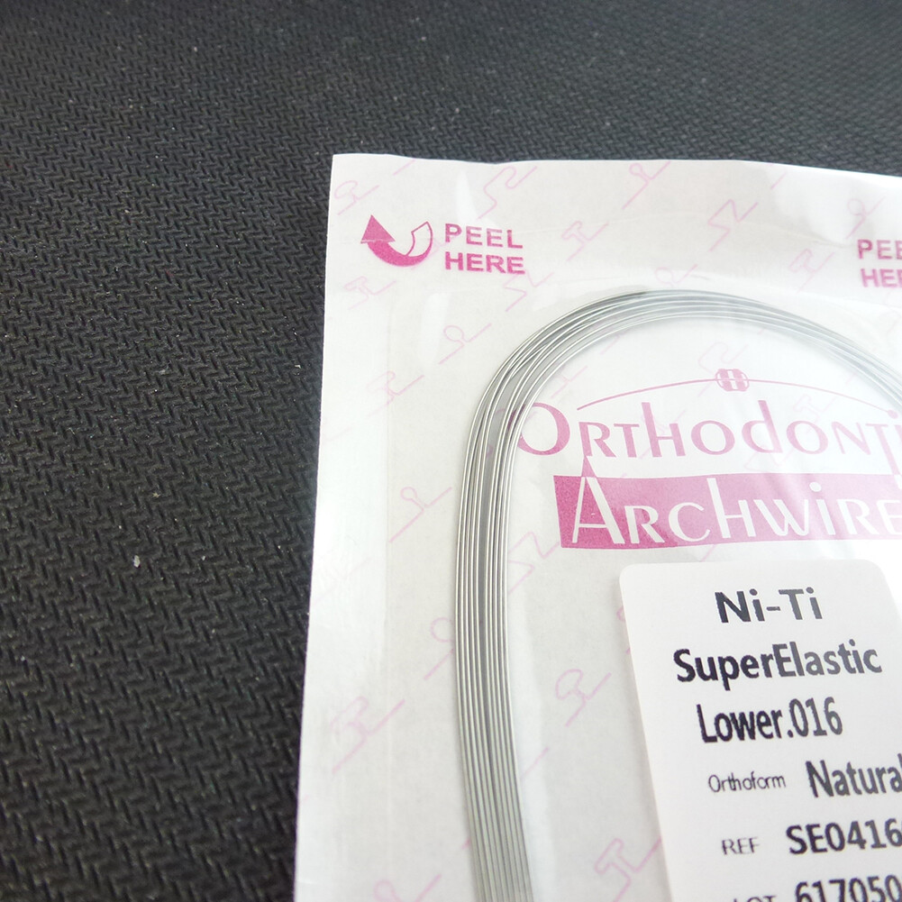 Lot De 100 Arcs Orthodontiques Niti Forme Naturelle - Ronds Et Rectangulaires, Neufs