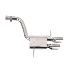 Genuine Maranello X-ost Exhaust Muffler With Dual Slant Cut Chrome Tips M02003