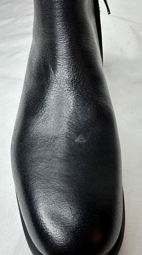 Franco Sarto Mist Womens 5 M Leather Ankle Boot Bootie Inner Zip Side Stretch - Picture 5 of 8