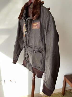 Original USN G-1 Flight Jacket, by CAGLECO SPORTSWEAR - MIL-J-7823