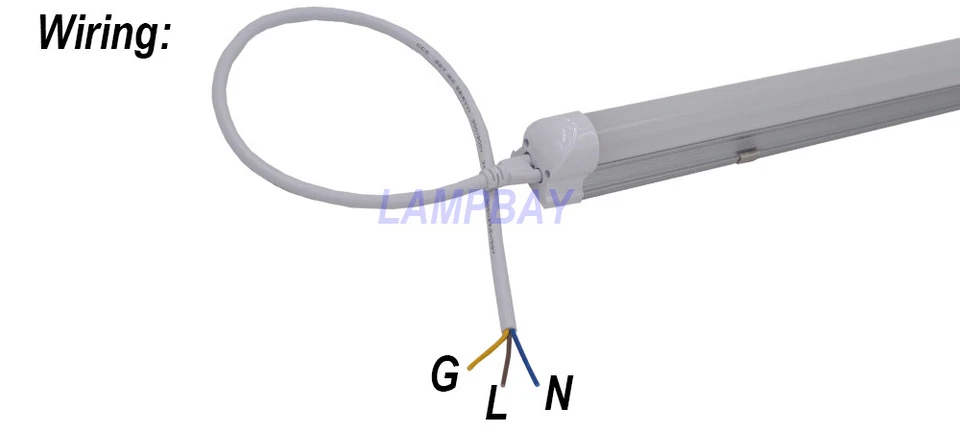 Dimmable LED Tube Light 4ft 1.2m 48" Bulb T8 Integrated Lamp Fixture linkable - Image 4 of 4