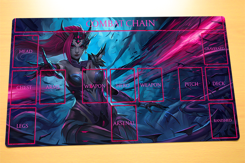 No.1667# Flesh And Blood FAB TCG Deck Game Custom Playmat