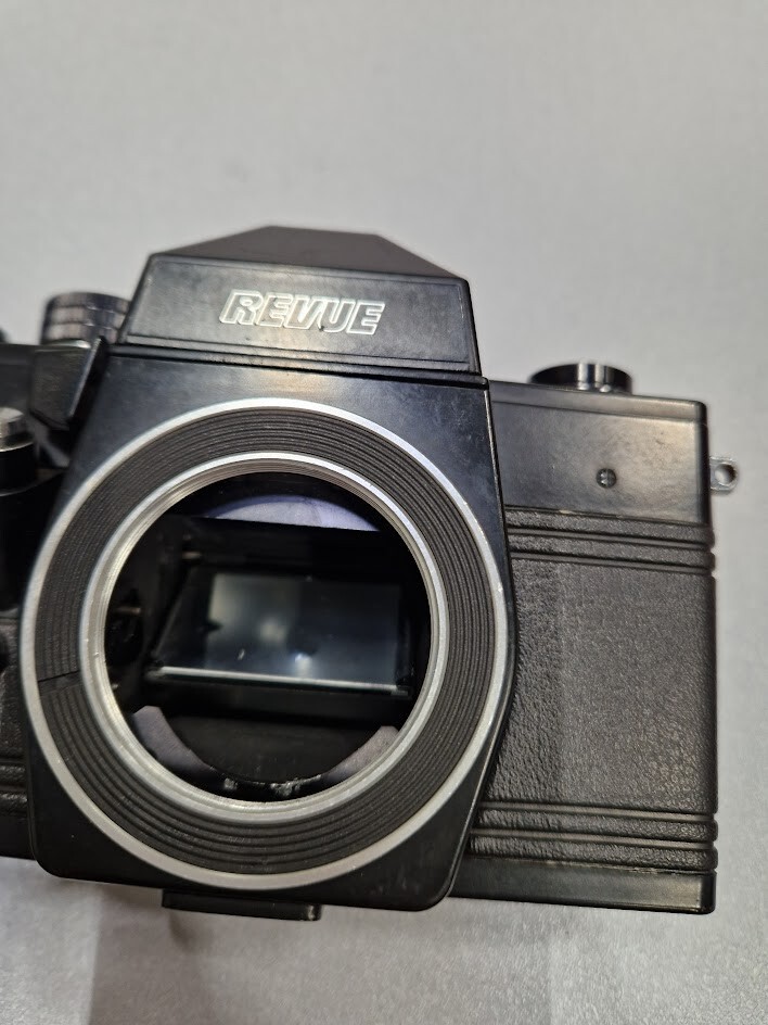 Revue ML 35 mm Film Spiegelreflexkamera nur Gehäuse schwarz für Teile/Reparatur verwendet - Bild 3 von 12