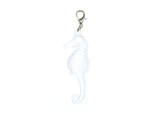 Seepferdchen Seepferd Charm Anhänger Bettelarmband Miniblings Charms weiß - Picture 2 of 4