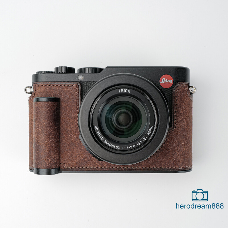 Half Case For Leica Dlux8 Camera Grip Leather Insert Cover Kontice
