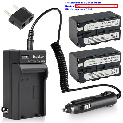 Kastar Battery Travel Charger for Sony NP-F770 CCD-TR3100 CCD-TR3200 Camcorder