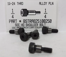 1/4X1/4 HEX SOCKET HEAD SHOULDER BOLTS ALLOY STEEL PLAIN 10-24 THREAD (5)