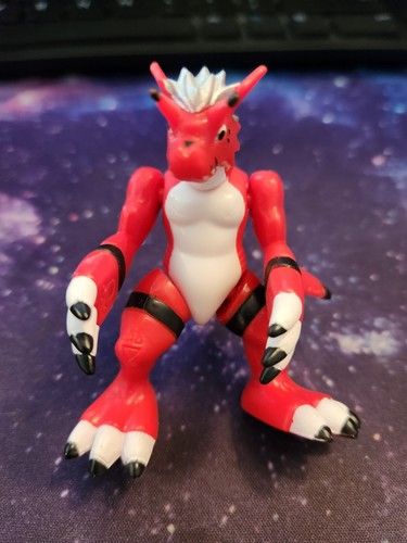 Figurine articulée Bandai Digimon Guilmon / Growlmon 3" 2001 vintage - Photo 1 sur 3