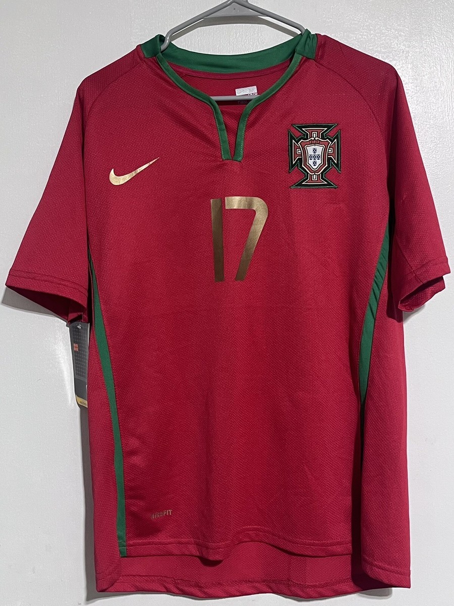 Cristiano Ronaldo #17 Portugal 2008-10 Nike Home Jersey New Cristiano Ronaldo #17 Portugal 2008-10 Nike Home Jersey New