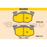 Barum BremsbeläGe Bremsbelegsatz Vorne FüR Peugeot 106 II CitroëN Saxo