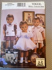 Vogue 18" 1930's DOLL CLOTHES Sewing Patterns / Teresa Layman Designs 7565 UNCUT