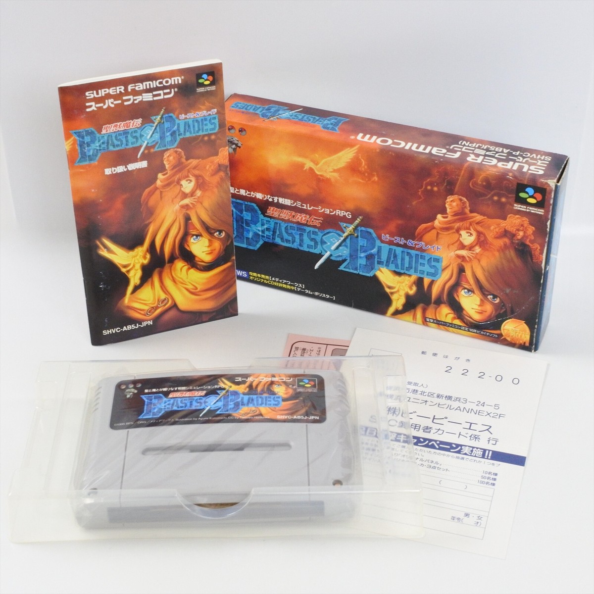 BEASTS and BLADES Super Famicom Nintendo 2597 sf 4988627000299| eBay