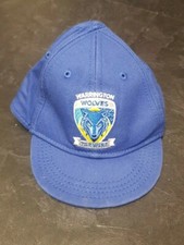 Boys Baby 6-12 months Embroidered Warrington Wolves Cap Hat Blue