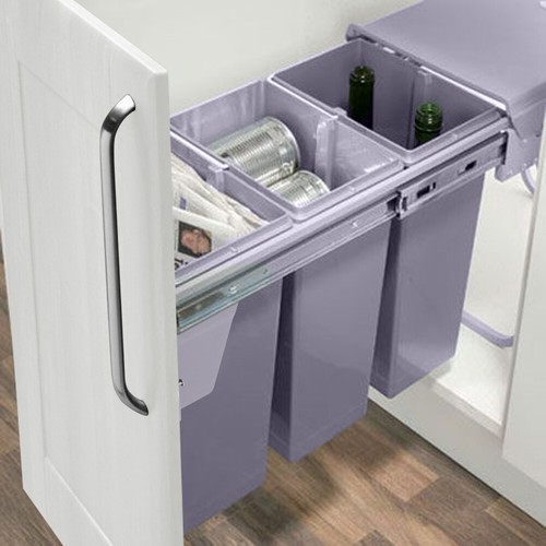 Pull Out Kitchen Bin Soft Close Sliding Recycling Waste Cabinet Cupboard 30/40L - Picture 35 of 37