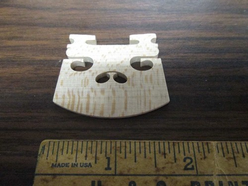 Aubert 1/2 Violin Bridge Unfitted new old stock DISCOUNTS on 2+ of up to 20% - Picture 2 of 2