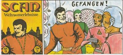   SCAN WELTRAUMERLEBNISSE #13 Gefangen!, Braun PICCOLO-COMICHEFT TOP Z1