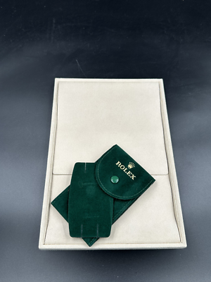 Rolex Green Velvet Travel/Service Pouch ref 4447844.8064. From