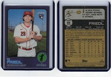 2022 Topps Heritage Purple Chrome Refractor #98 TJ Friedl Reds