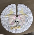 Vintage Easter Bunny-Rabbit Tree Skirt/Table Display-16 Inch-Handmade