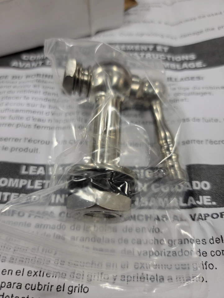 Válvula de drenaje al vapor grifo de grifo de caldo de olla de almeja de colección con sello Foto 4 de 4