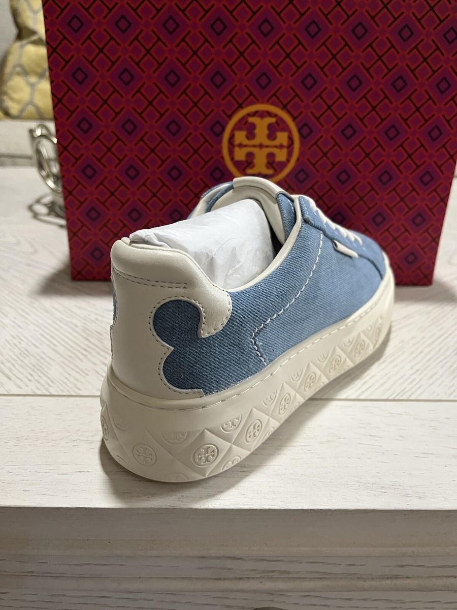 NIB $288 Tory Burch Lady Bug Blue Jean Sneakers Sz 8 | eBay