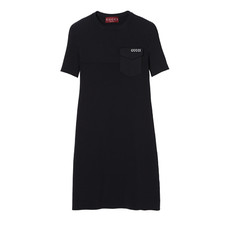 GUCCI $2900 Black Viscose Dress New & Authentic