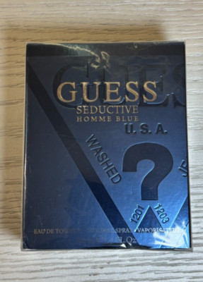 GUESS SEDUCTIVE BLUE HOMME Cologne for Men 1.7 OZ 50 ML EDT NEW IN BOX
