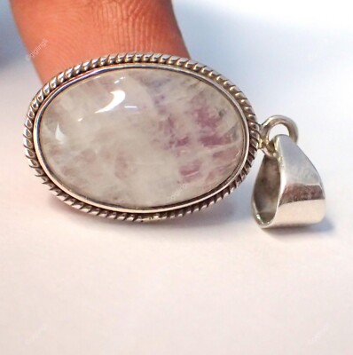 Anniversary Gift For Her Moonstone Gemstone Pendant 925 Sterling Silver Jewelry