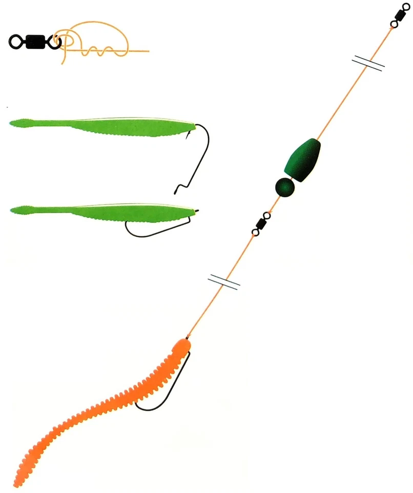 FLADEN Carolina Rig Kit - Raubfisch Montage - Barsch Zander Hecht Köder Set - Bild 2 von 4