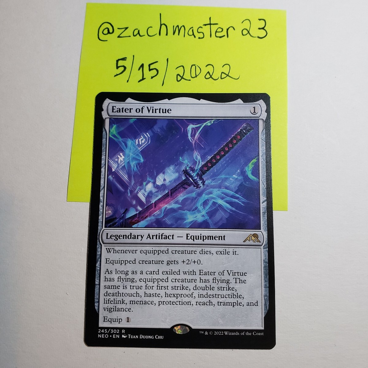 Eater of Virtue MTG Kamigawa Neon Dynasty Card (Box 2) | eBay