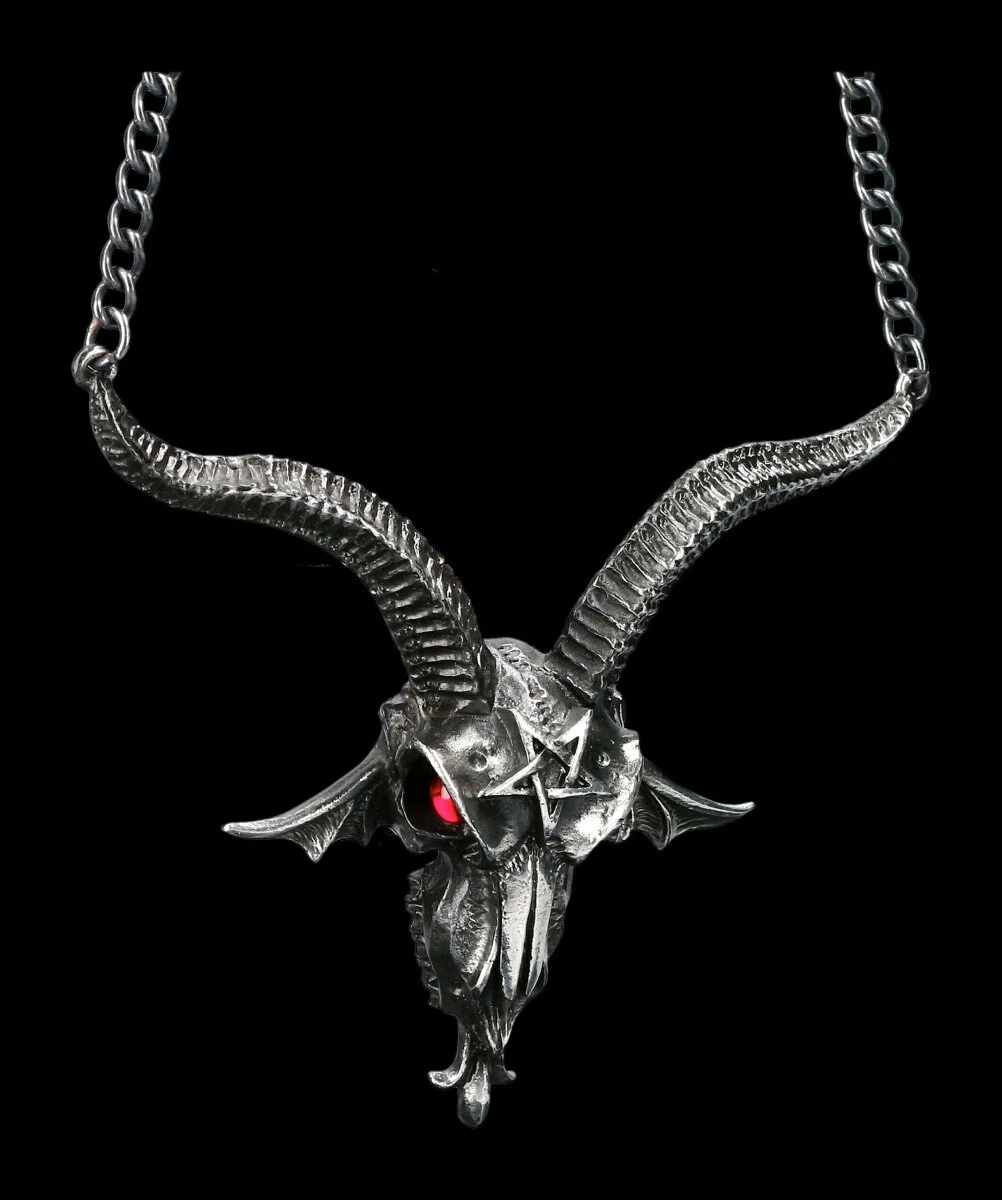 Alchemy Gothic Collane con Ciondolo Crucifaustan (Peltro