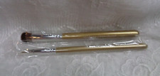 Lot/2 BARE MINERALS i.d. Bare Escentuals EYELINER CONTOUR SHADOW Brushes GOLD